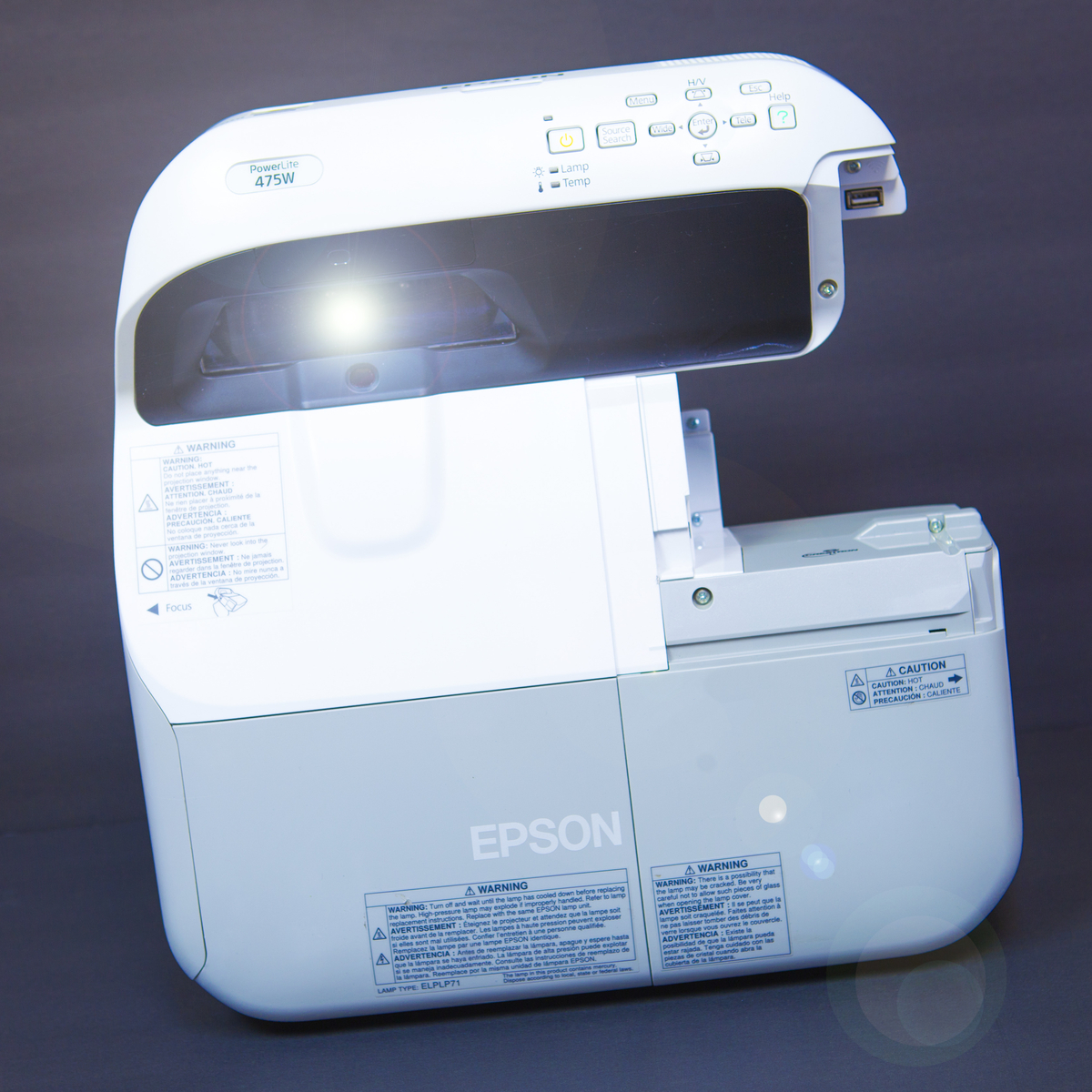 Epson PowerLite 475W Ultra Short-Throw Projector REFURBISHED