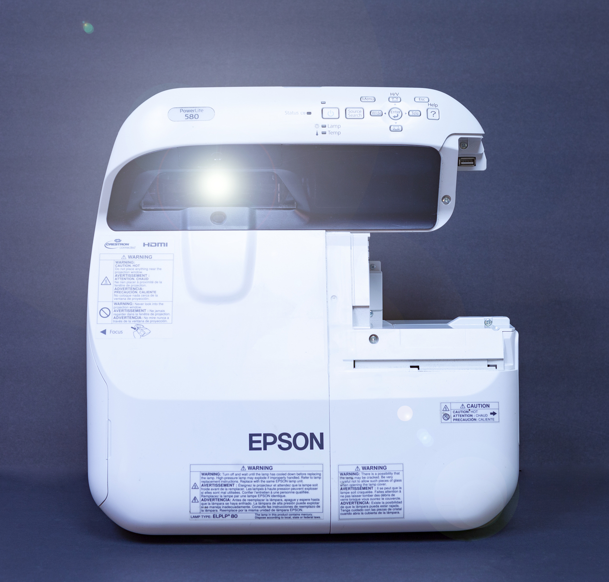 Epson PowerLite 580 Ultra Short-Throw Projector REFURBISHED