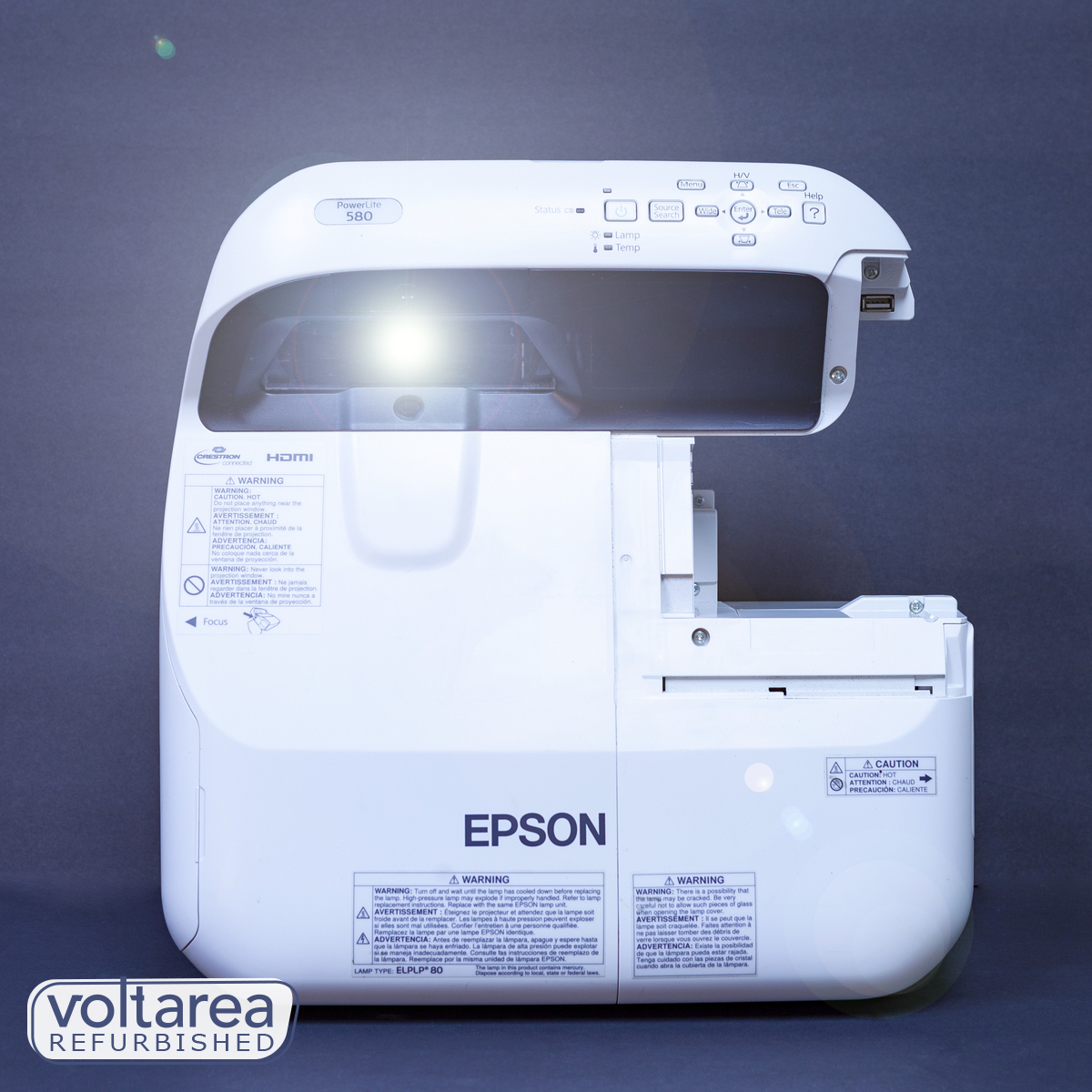 Epson PowerLite 580 Ultra Short-Throw Projector REFURBISHED