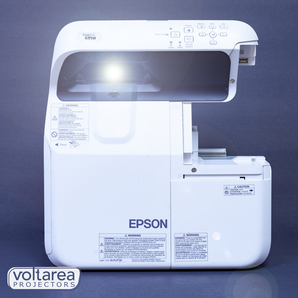 Epson PowerLite 585W Ultra Short-Throw Projector USED