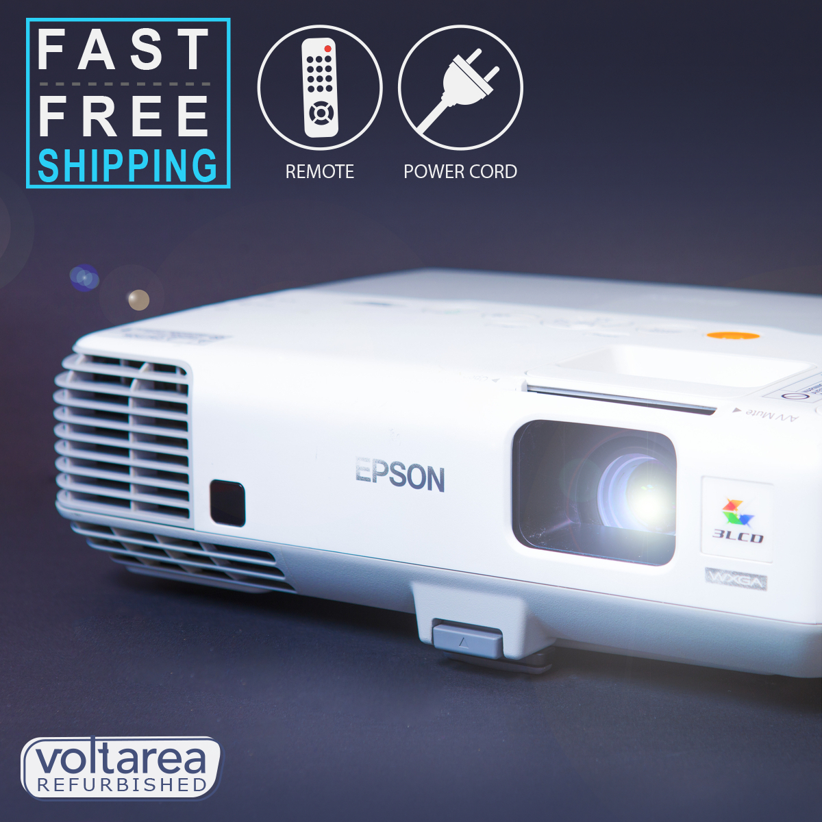 REFURBISHED Epson PowerLite 95 Projector 300HR only Gaming Home Cinema - Picture 1 of 6