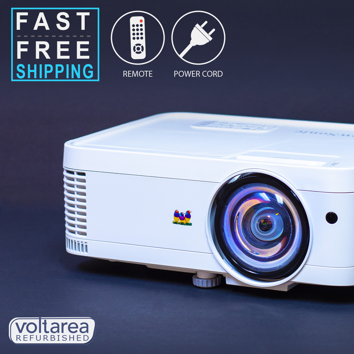 REFURBISHED Projector Short-Throw 3500 LUMENS HDMI 1080p/60 HD ViewSonic Golf - Picture 1 of 6